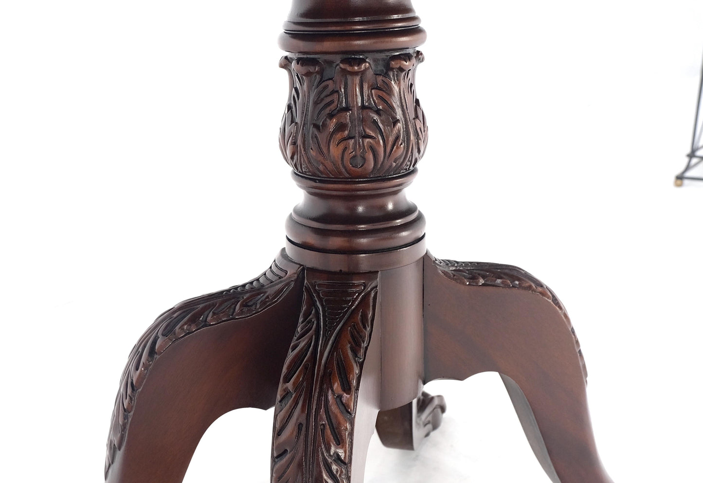 EstablishedLines Ball & Claw Chippendale Style Mahogany Expandable Flip Top Game Console Table