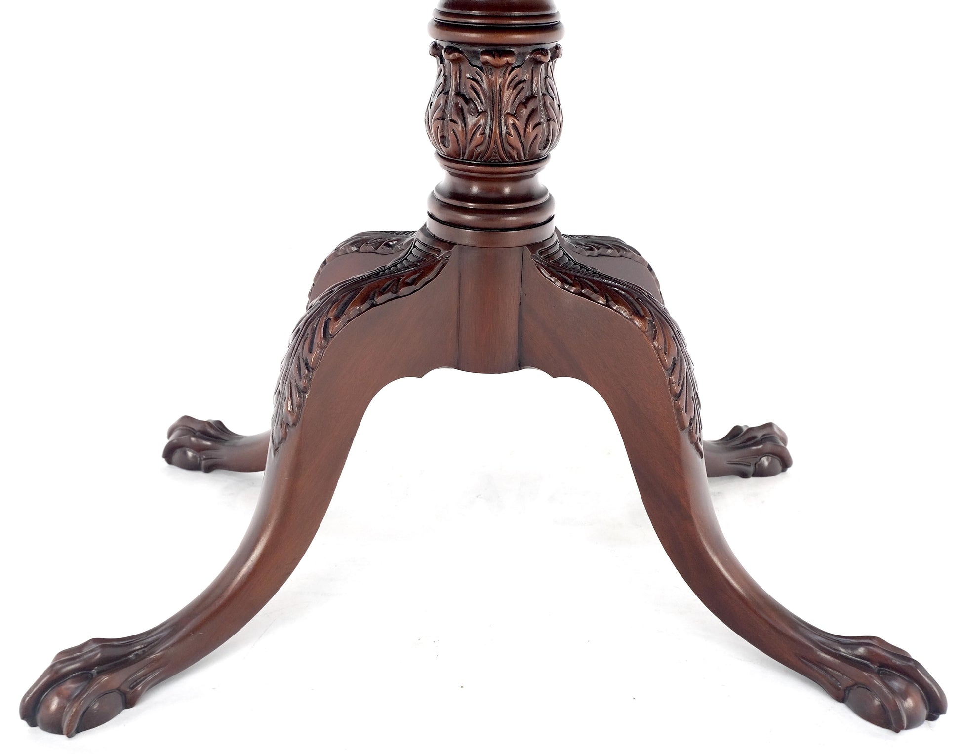 EstablishedLines Ball & Claw Chippendale Style Mahogany Expandable Flip Top Game Console Table