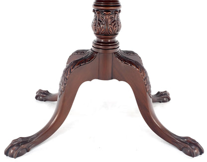 EstablishedLines Ball & Claw Chippendale Style Mahogany Expandable Flip Top Game Console Table