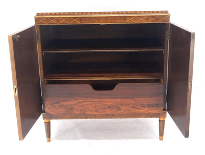 Rosewood French Art Deco Two Doors Server Sideboard One Drawer Credenza MINT!