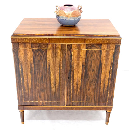 Rosewood French Art Deco Two Doors Server Sideboard One Drawer Credenza MINT!
