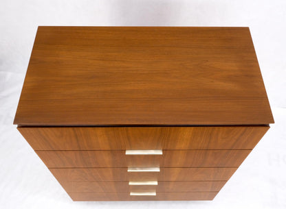 EstablishedLines John Stuart 5 Drawers Walnut High Boy Chest Dresser Mid-Century Modern Mint!