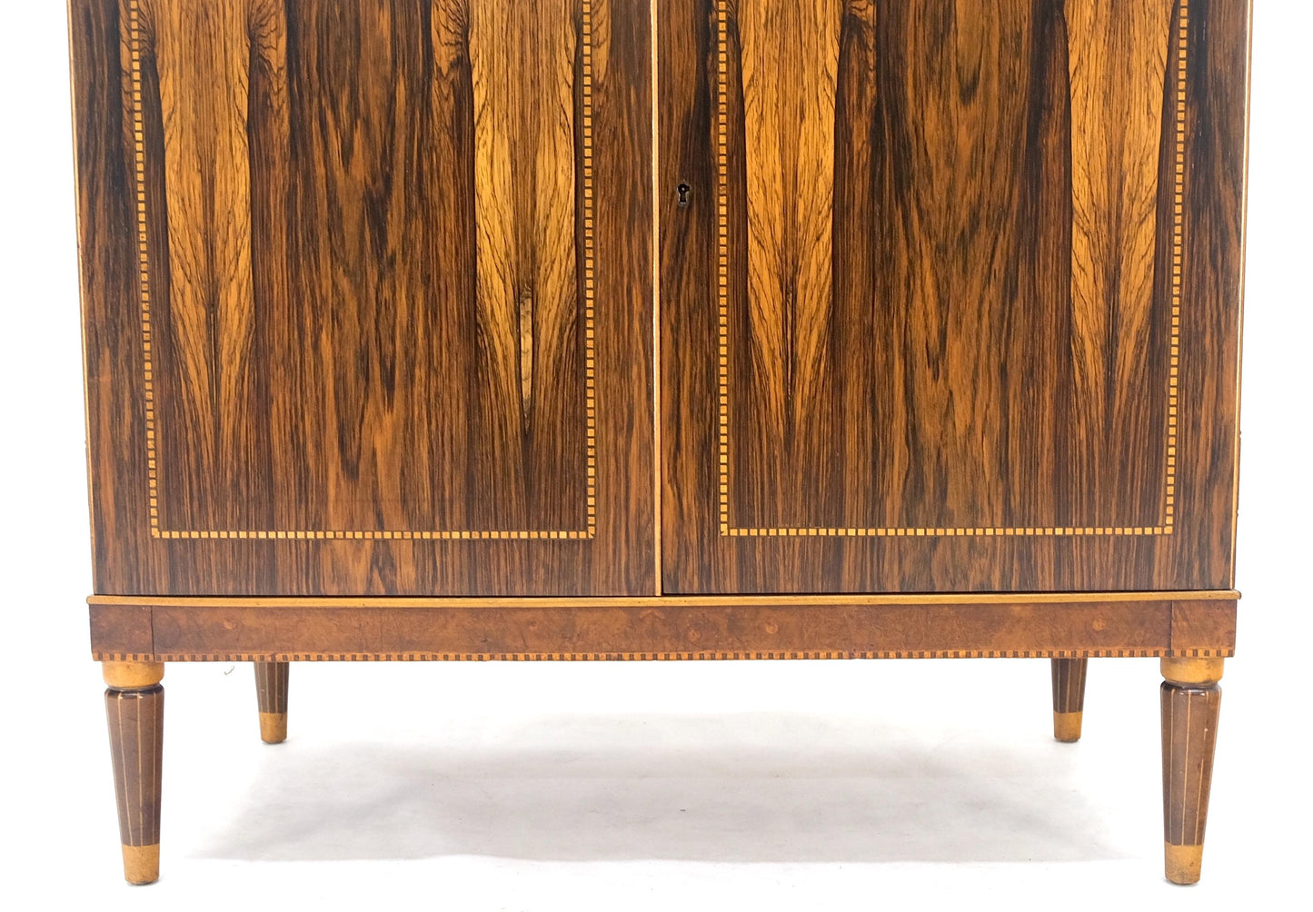 Rosewood French Art Deco Two Doors Server Sideboard One Drawer Credenza MINT!