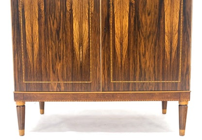 Rosewood French Art Deco Two Doors Server Sideboard One Drawer Credenza MINT!