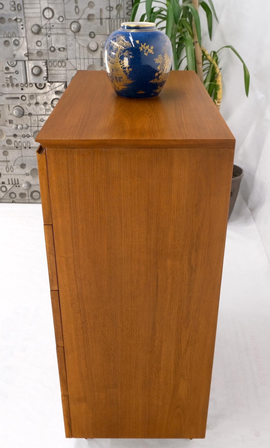 EstablishedLines John Stuart 5 Drawers Walnut High Boy Chest Dresser Mid-Century Modern Mint!