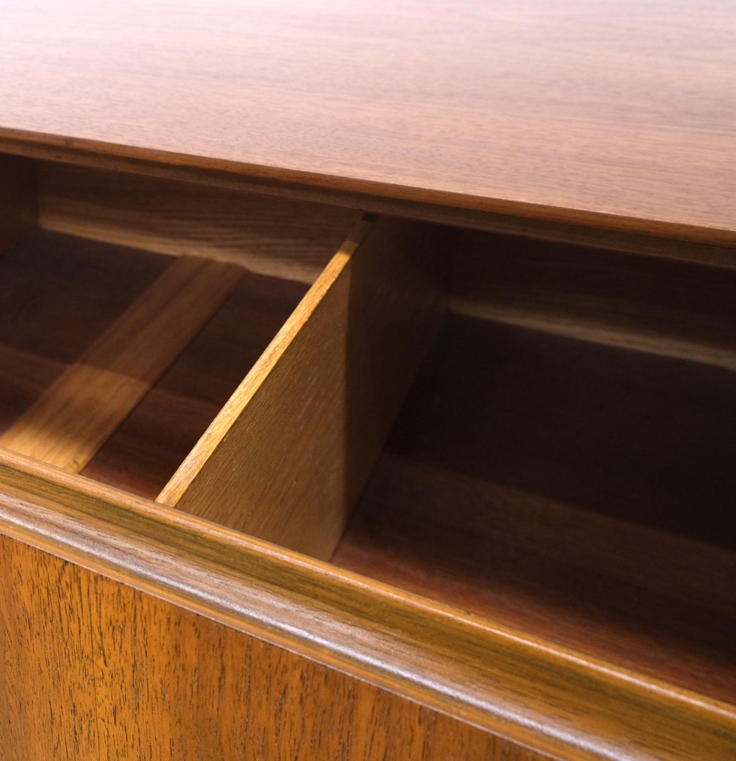 EstablishedLines John Stuart 5 Drawers Walnut High Boy Chest Dresser Mid-Century Modern Mint!