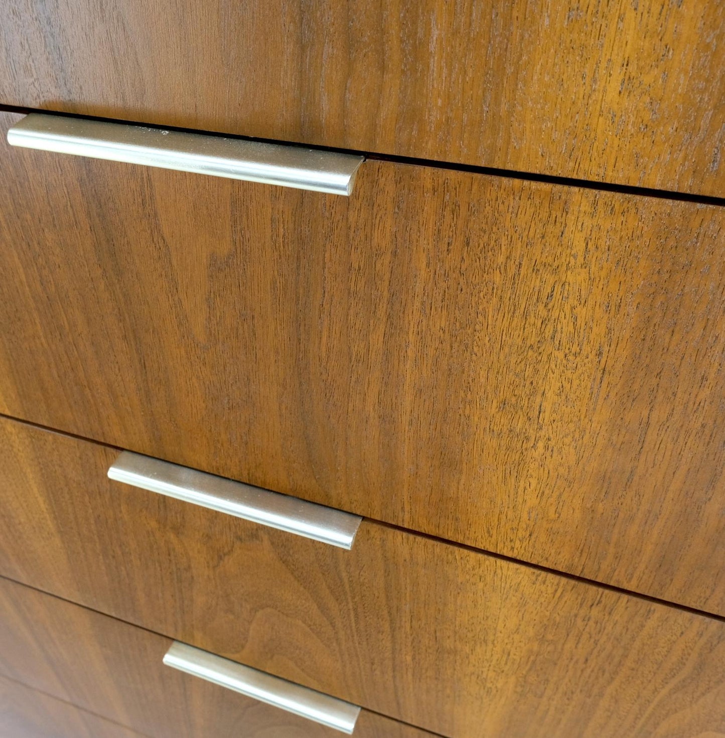 EstablishedLines John Stuart 5 Drawers Walnut High Boy Chest Dresser Mid-Century Modern Mint!