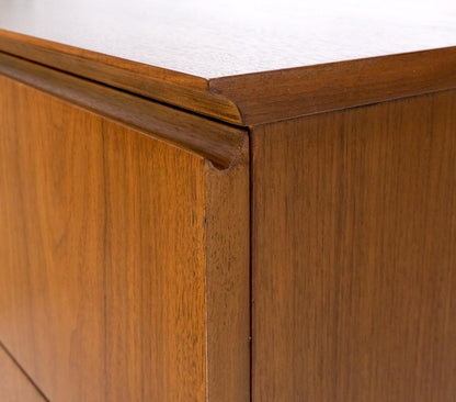 EstablishedLines John Stuart 5 Drawers Walnut High Boy Chest Dresser Mid-Century Modern Mint!