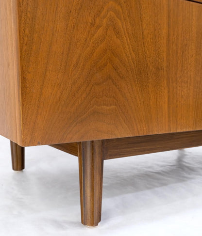 EstablishedLines John Stuart 5 Drawers Walnut High Boy Chest Dresser Mid-Century Modern Mint!