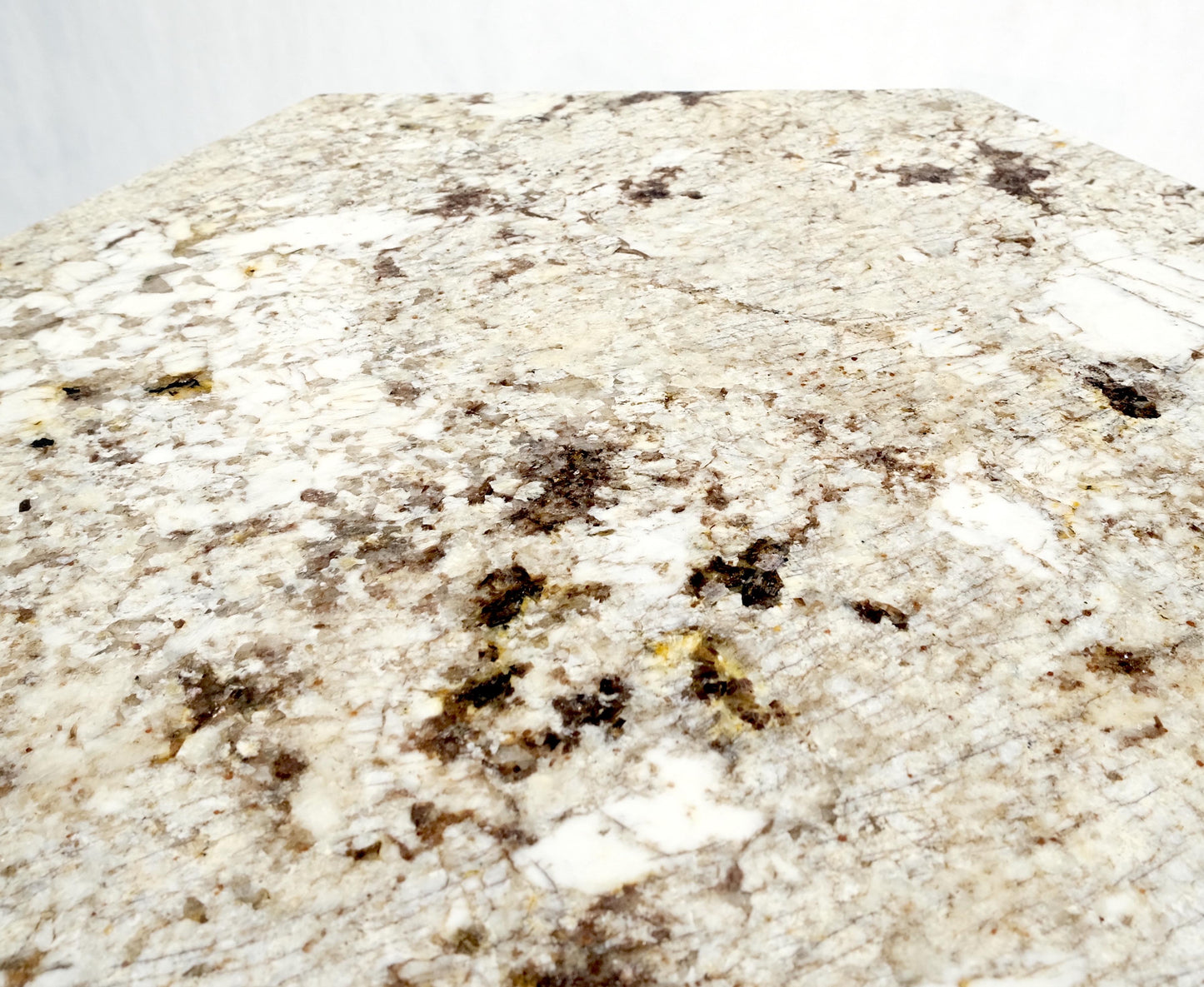 EstablishedLines Large Polished Marble Stone Hexagon Shape 38" Tall Pedestal MINT!
