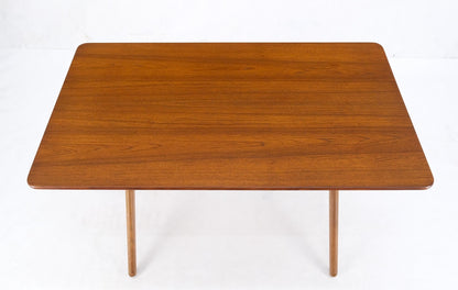 EstablishedLines Hans Wegner Danish Mid-Century Modern Teak & Brass X Base Coffee Side Table