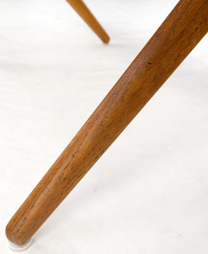 EstablishedLines Hans Wegner Danish Mid-Century Modern Teak & Brass X Base Coffee Side Table