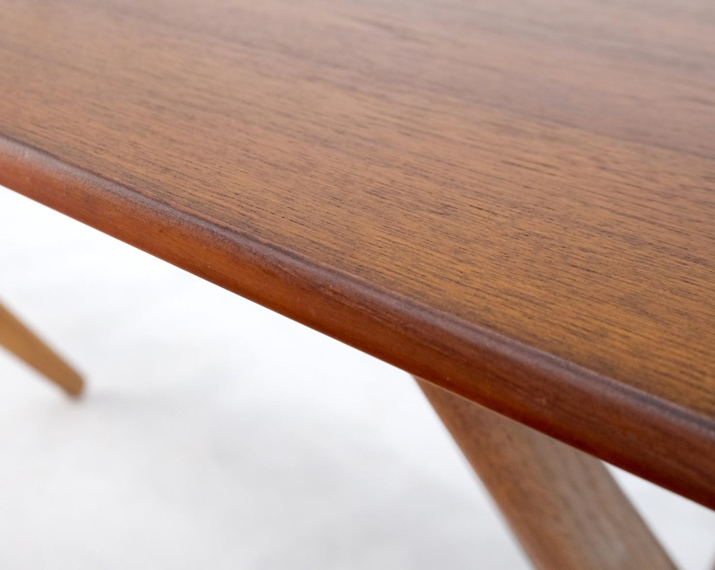 EstablishedLines Hans Wegner Danish Mid-Century Modern Teak & Brass X Base Coffee Side Table