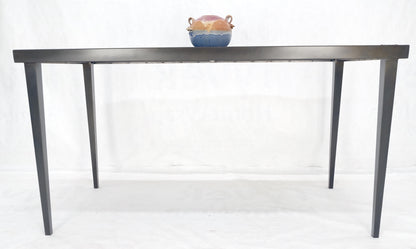 EstablishedLines Heavy Gray Slate Top 30x60 Rectangle Bronze Finish Base Work Library Table MINT
