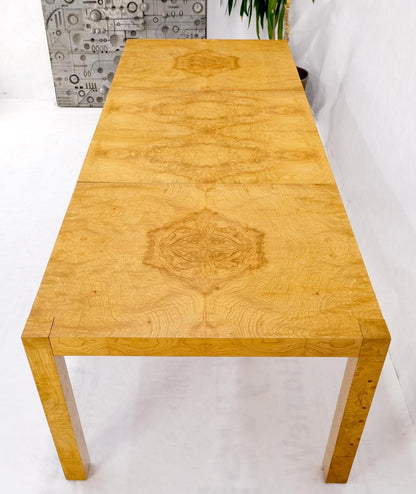 EstablishedLines Parson Burl Walnut Rectangle Lane Furniture Dining Table w/ Two Leaves Mint!