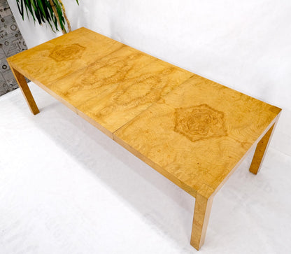EstablishedLines Parson Burl Walnut Rectangle Lane Furniture Dining Table w/ Two Leaves Mint!