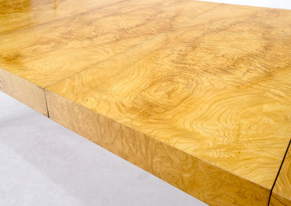 EstablishedLines Parson Burl Walnut Rectangle Lane Furniture Dining Table w/ Two Leaves Mint!