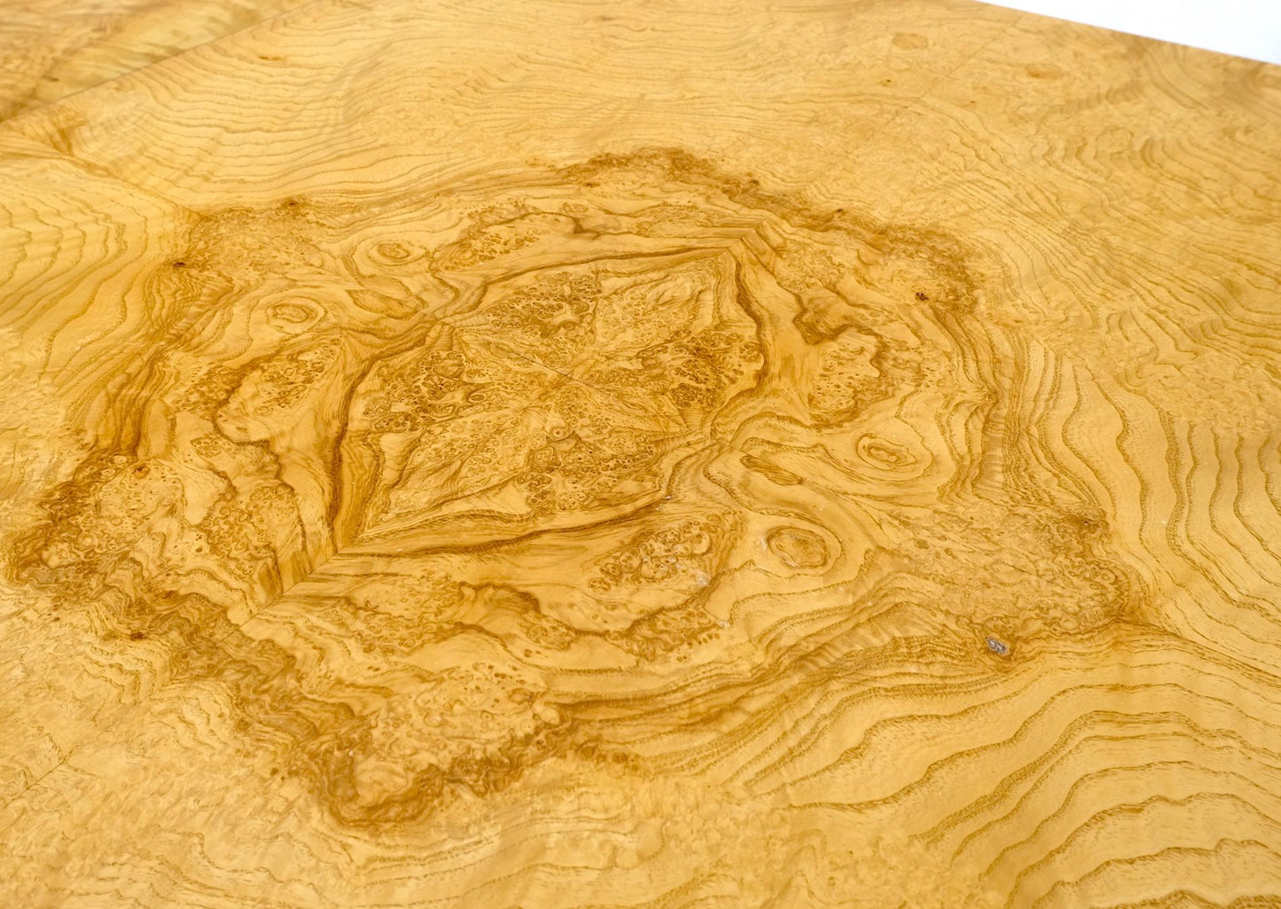 EstablishedLines Parson Burl Walnut Rectangle Lane Furniture Dining Table w/ Two Leaves Mint!