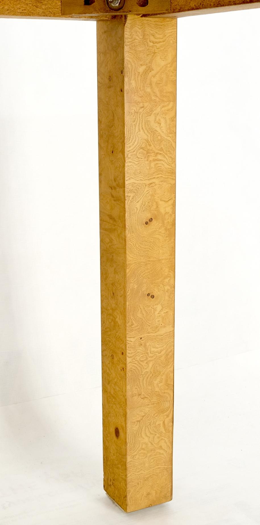 EstablishedLines Parson Burl Walnut Rectangle Lane Furniture Dining Table w/ Two Leaves Mint!