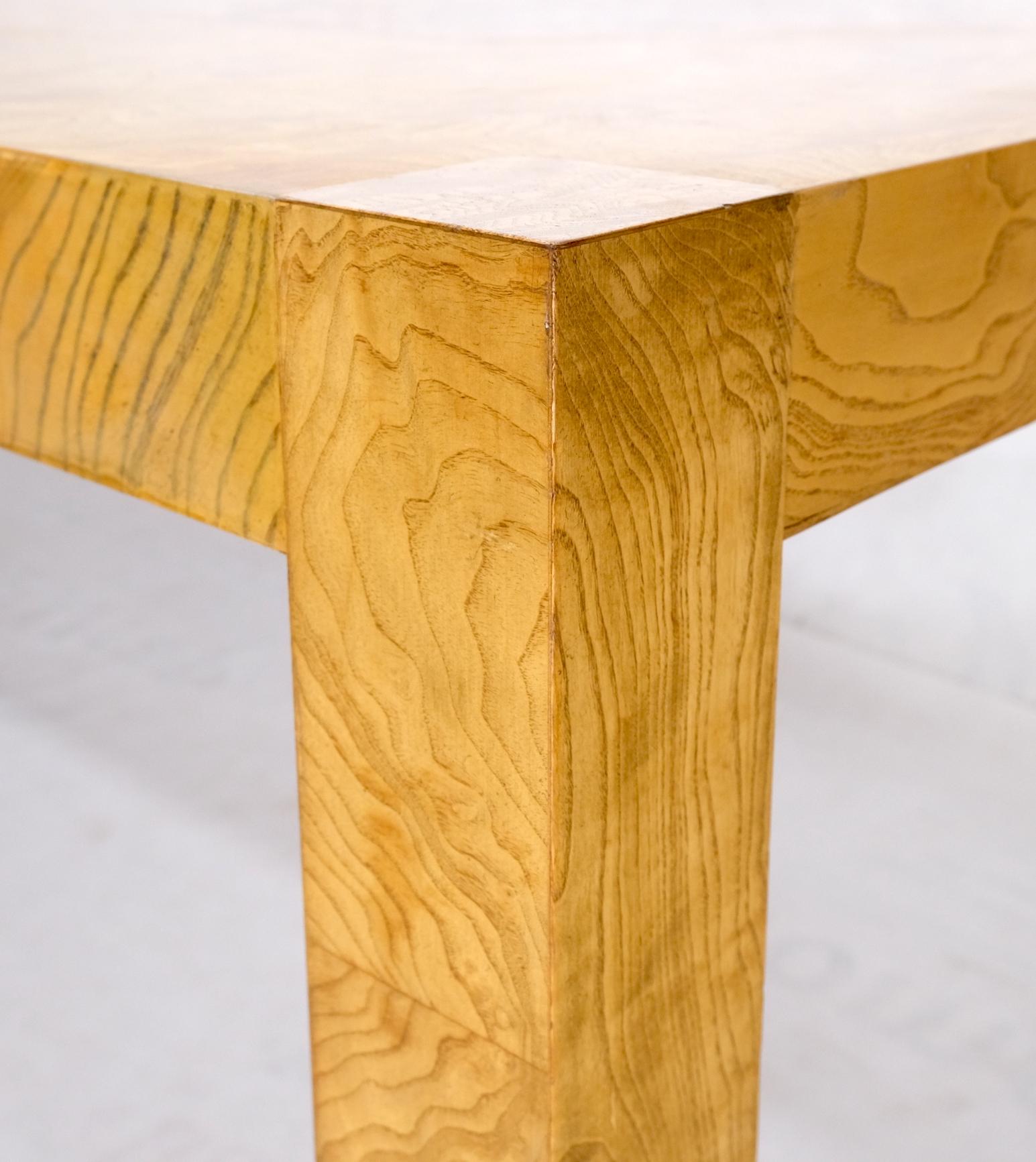 EstablishedLines Parson Burl Walnut Rectangle Lane Furniture Dining Table w/ Two Leaves Mint!