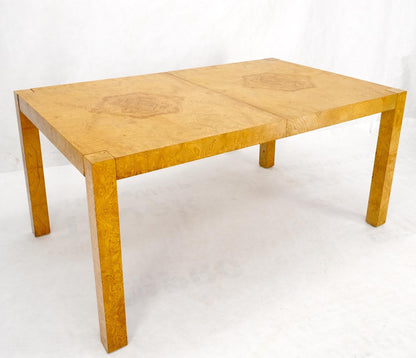 EstablishedLines Parson Burl Walnut Rectangle Lane Furniture Dining Table w/ Two Leaves Mint!
