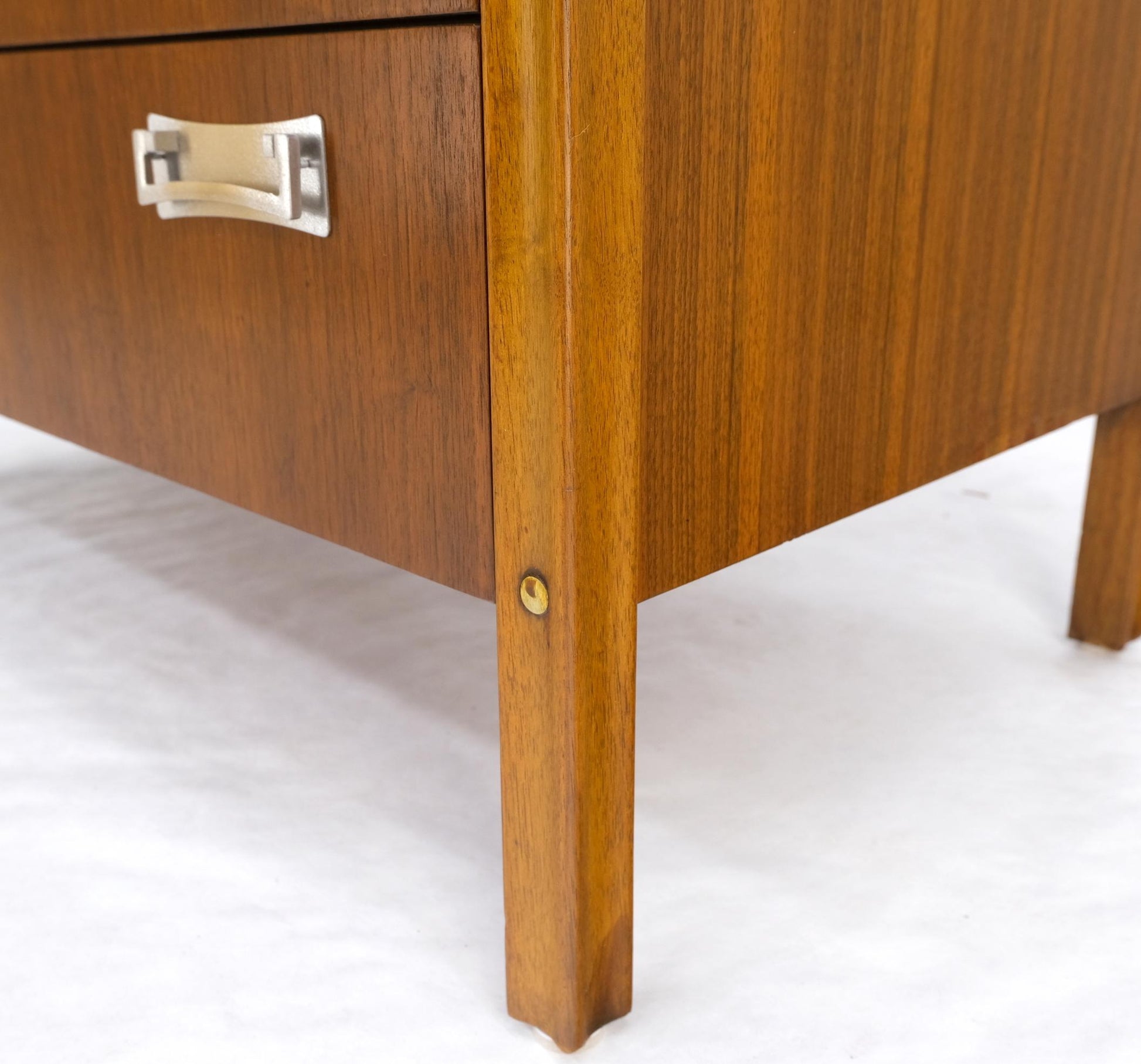 EstablishedLines 6 Drawers Drop Pulls Walnut Mid Century Modern High Chest Dresser Tall Legs MINT