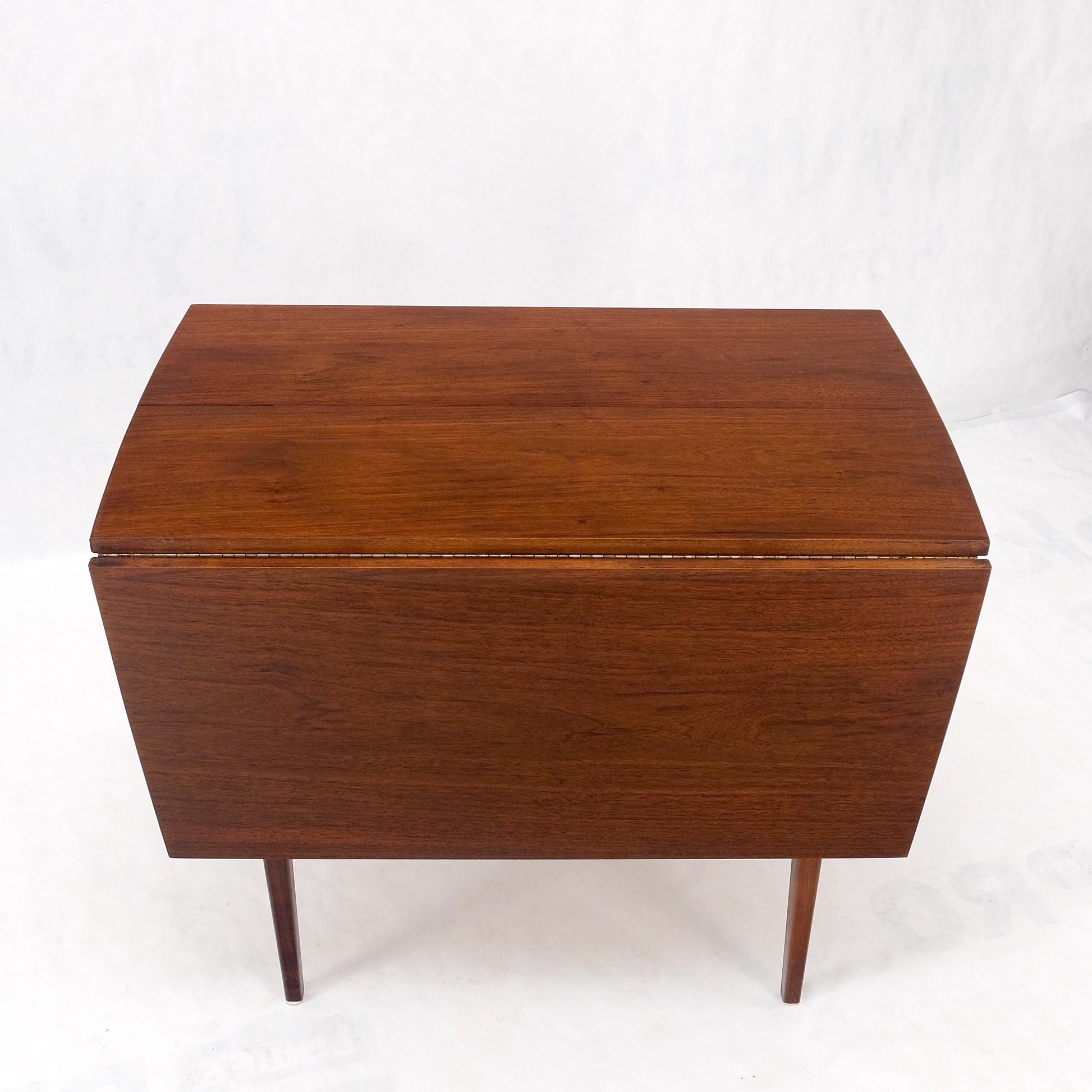 EstablishedLines Danish Mid-Century Modern Walnut Drop Leaf Dining Table W/ Extension Leaf Mint!