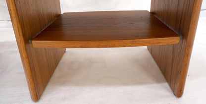 EstablishedLines Pair Mid Century Danish Mid Century Modern Teak End Side Table Nightstands MINT!