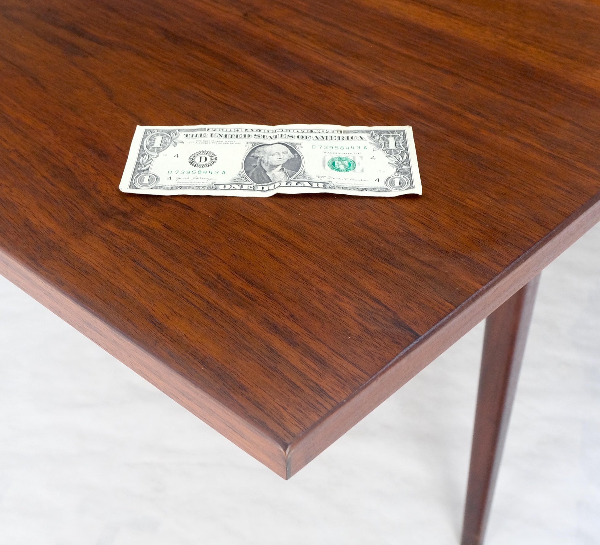EstablishedLines Danish Mid-Century Modern Walnut Drop Leaf Dining Table W/ Extension Leaf Mint!