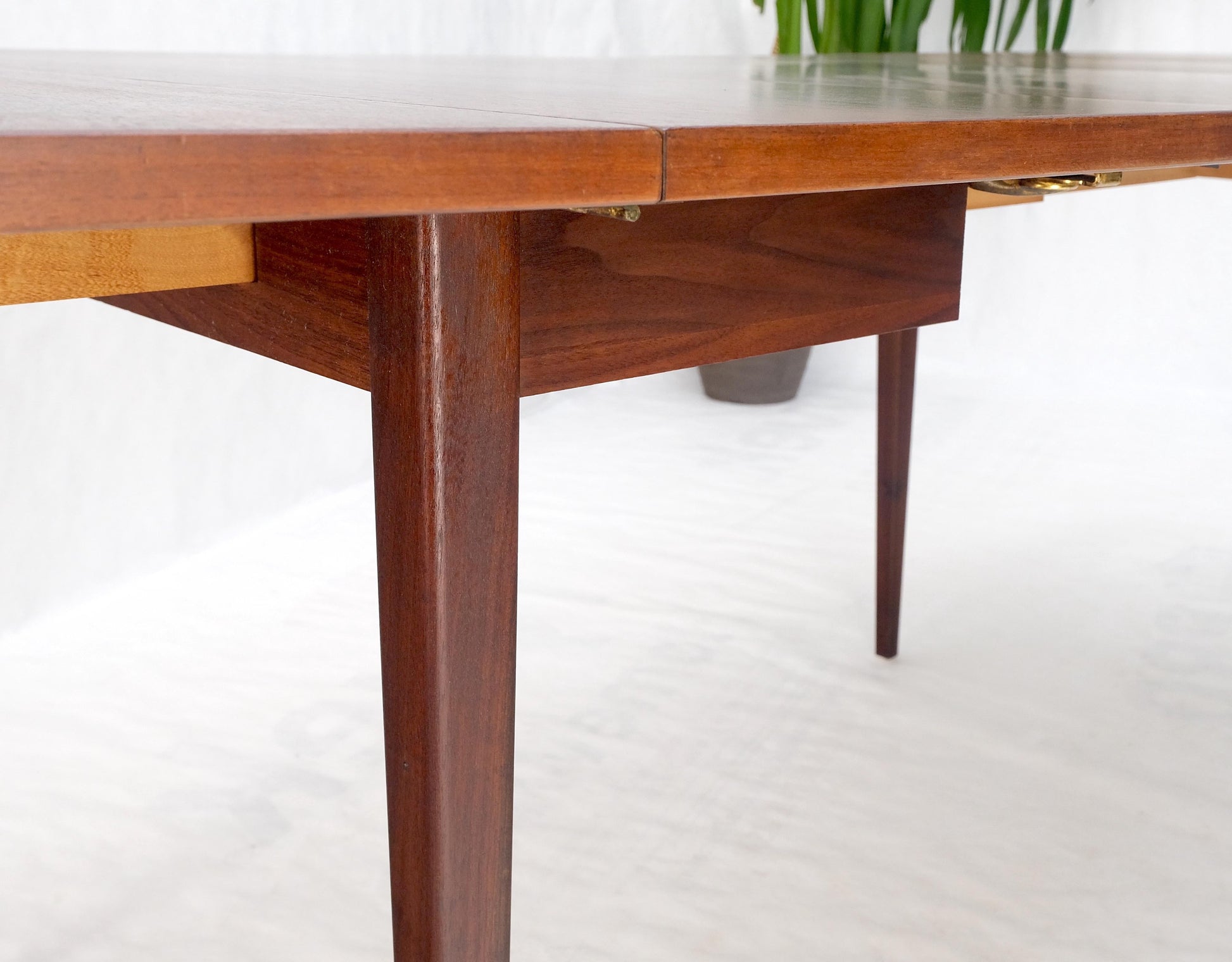 EstablishedLines Danish Mid-Century Modern Walnut Drop Leaf Dining Table W/ Extension Leaf Mint!