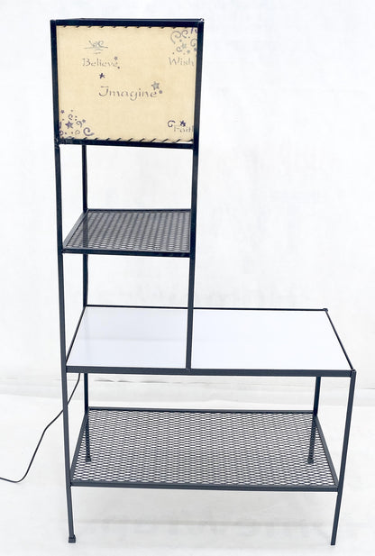 EstablishedLines Frederic Weinberg Mid Century Modern Etagere Shelving Unit Floor Lamp MINT!