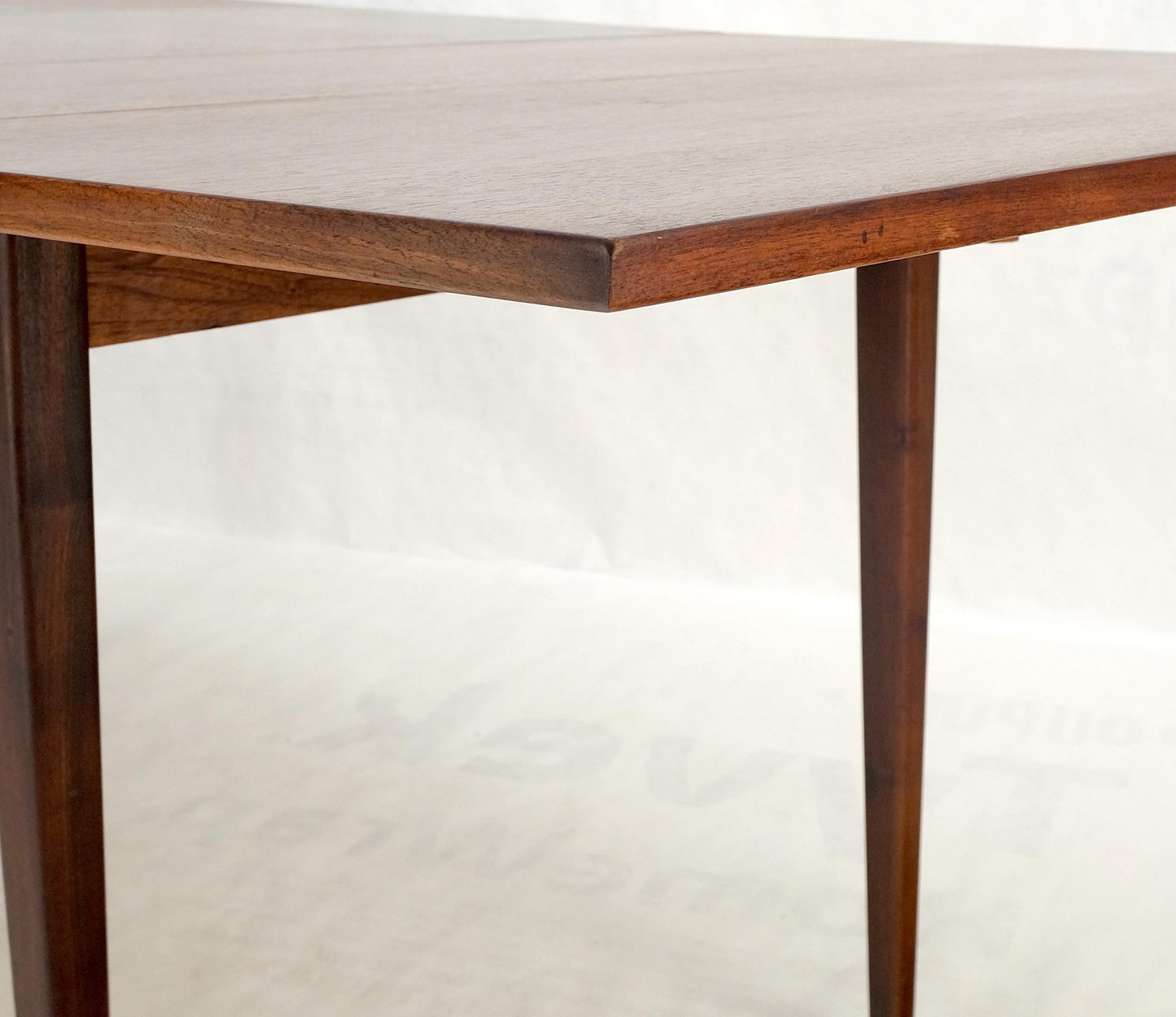 EstablishedLines Danish Mid-Century Modern Walnut Drop Leaf Dining Table W/ Extension Leaf Mint!