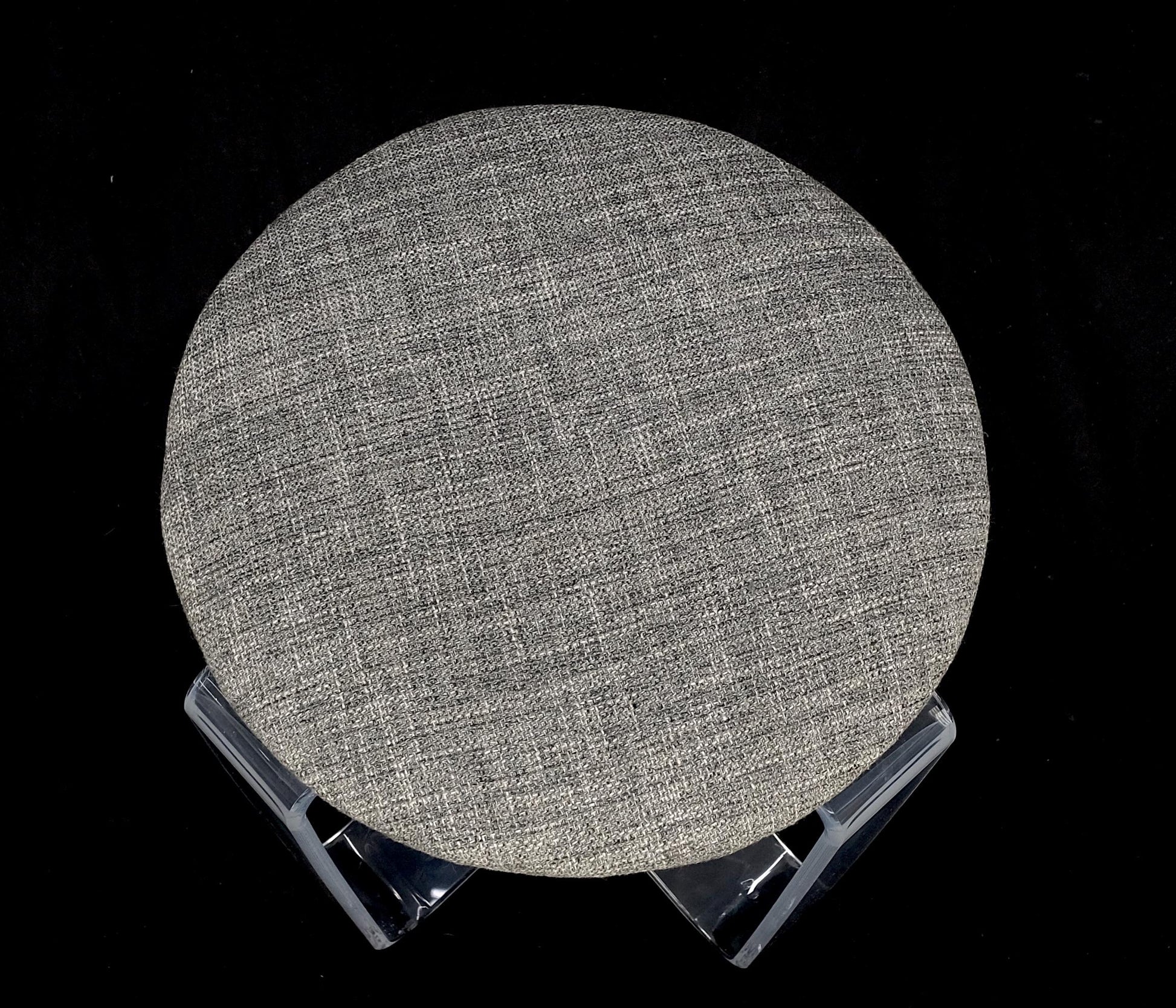 EstablishedLines Bent Lucite Basket Weave Upholstery Piano Stool Bench Mid Century Modern MINT!