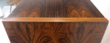 Danish Mid Century Modern Rosewood Two Sliding Doors Bookcase Shelves MINT!