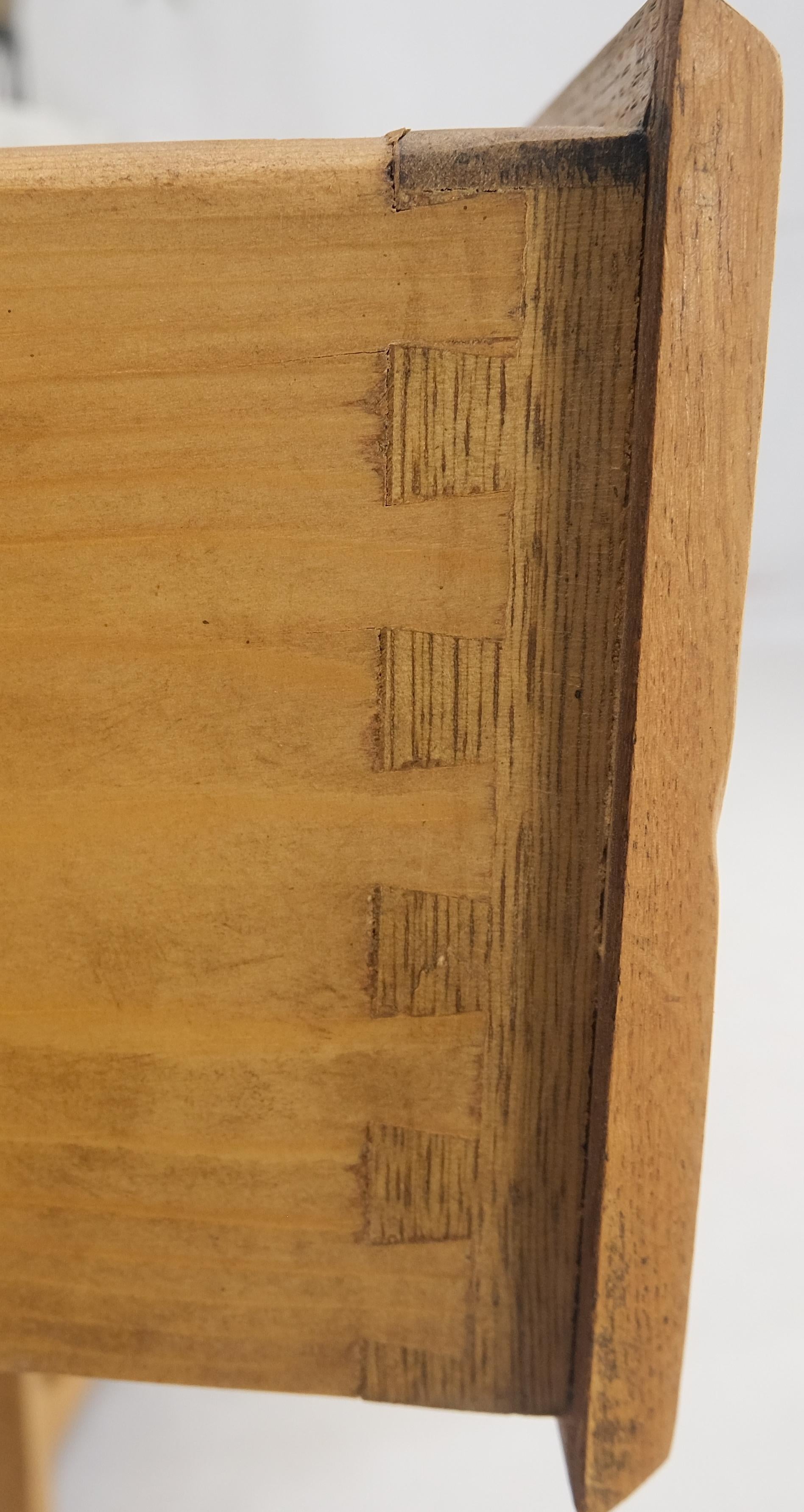 EstablishedLines Pair of Washed Oak White Marble Tops 5 Drawers Bachelor Chests Dressers MINT!