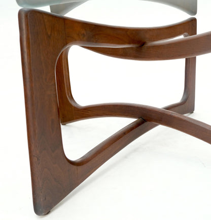 EstablishedLines Danish Mid Century Adrian Pearsall Oiled Walnut Rounded Square Coffee Table MINT