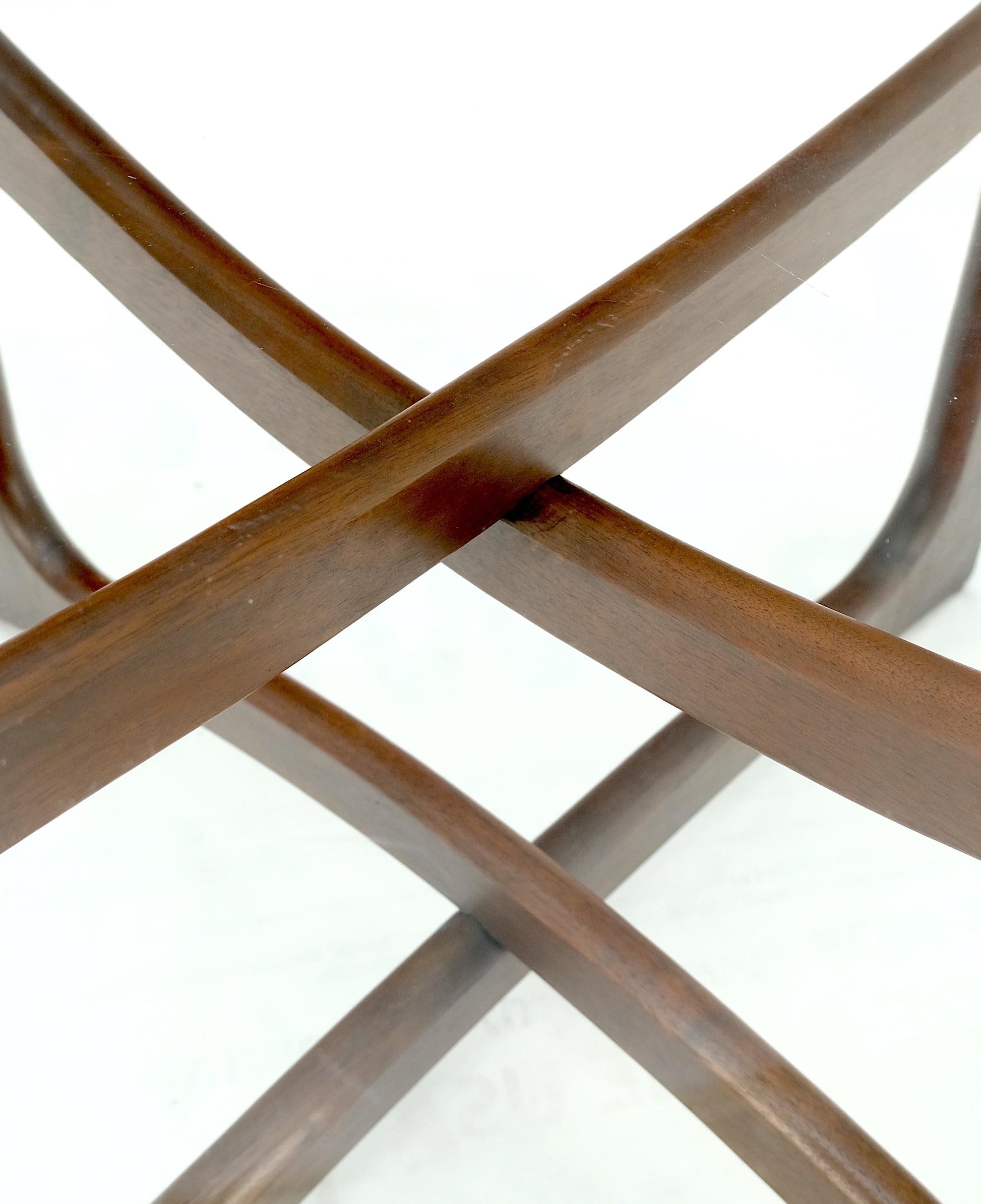 EstablishedLines Danish Mid Century Adrian Pearsall Oiled Walnut Rounded Square Coffee Table MINT