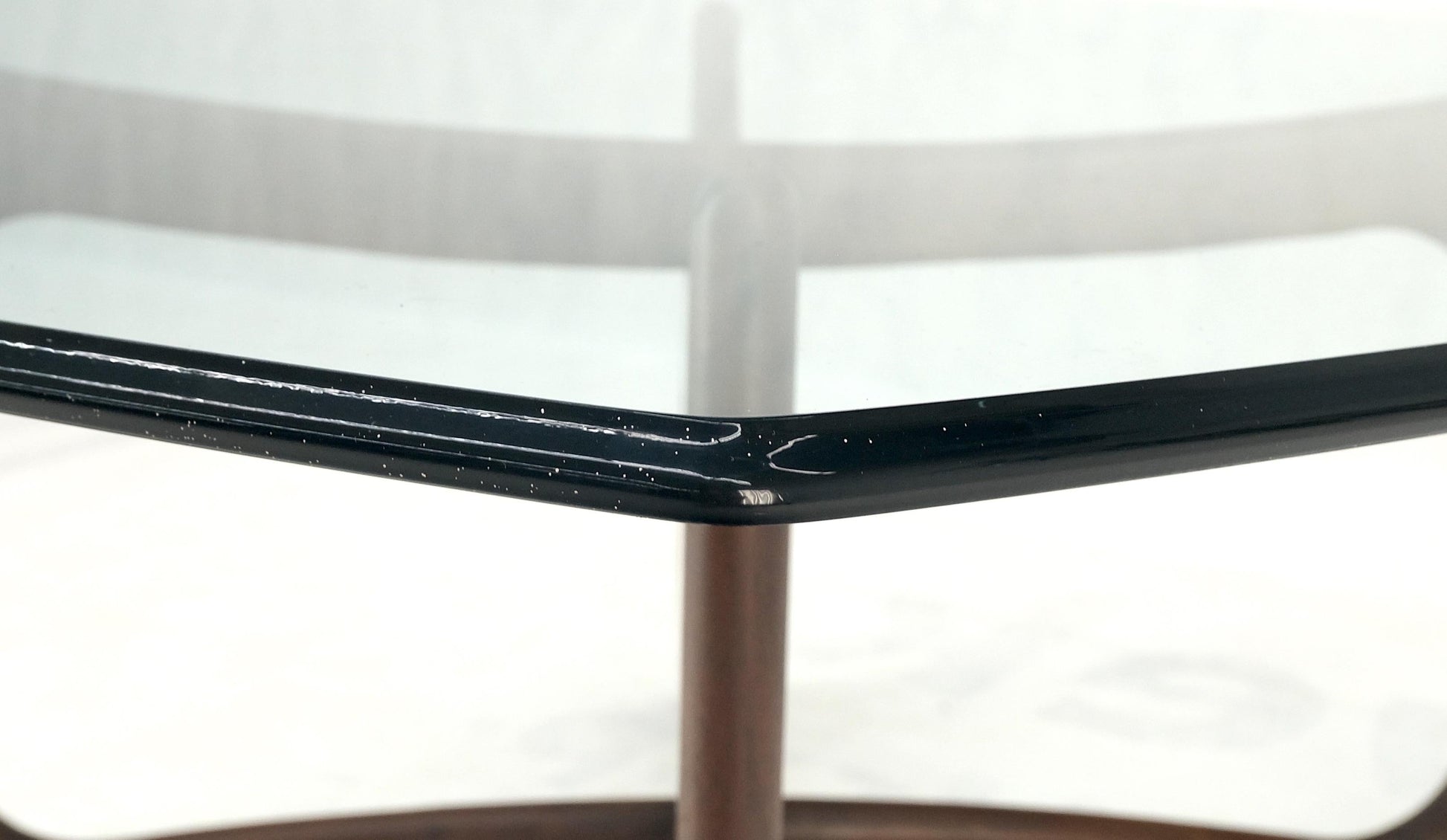 EstablishedLines Danish Mid Century Adrian Pearsall Oiled Walnut Rounded Square Coffee Table MINT