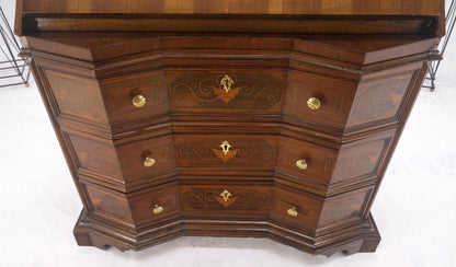 Antique Biedermeier Style Inlay Drop Front Secretary Desk 3 Drawers Dresser NICE