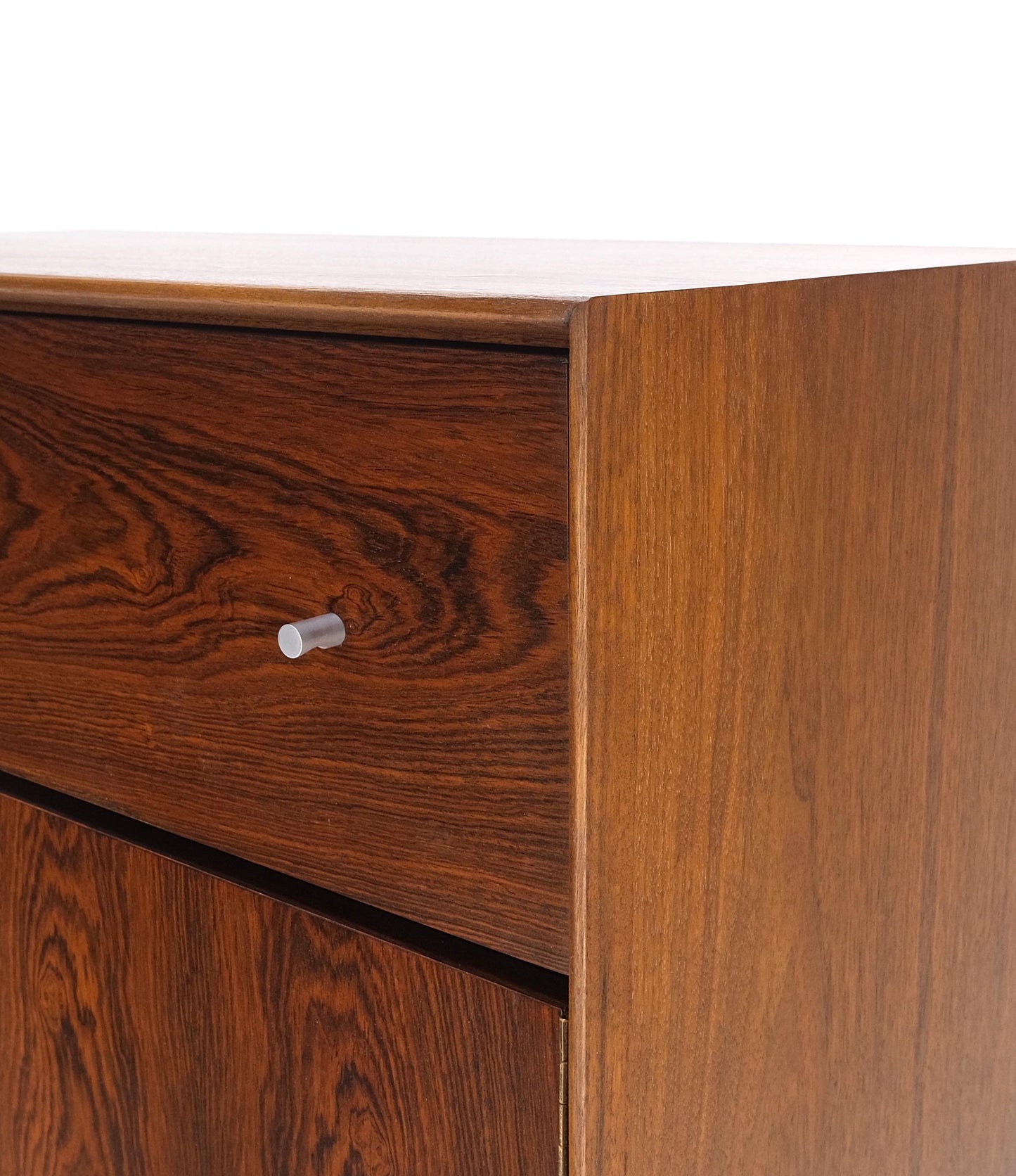 EstablishedLines Danish Mid Century Modern Rosewood Two Door 9 Drawers Chest Dresser Credenza