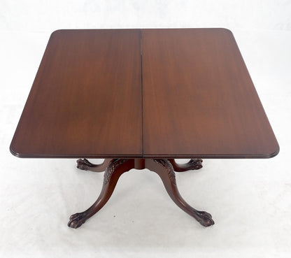 EstablishedLines Ball & Claw Chippendale Style Mahogany Expandable Flip Top Game Console Table