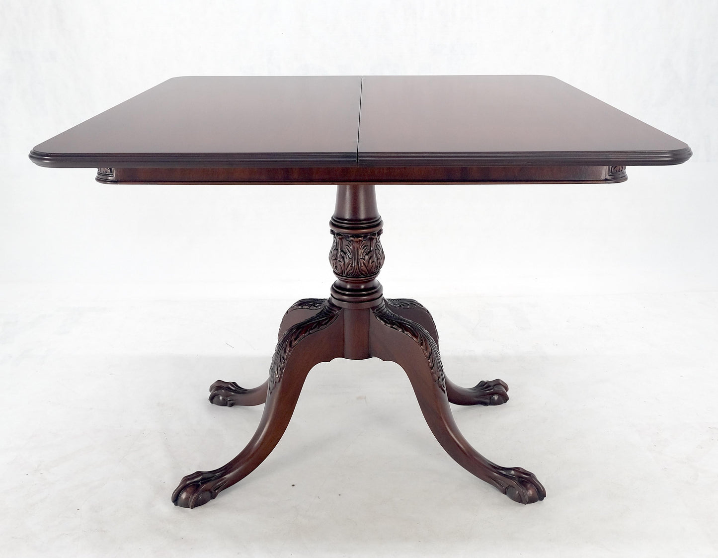 EstablishedLines Ball & Claw Chippendale Style Mahogany Expandable Flip Top Game Console Table