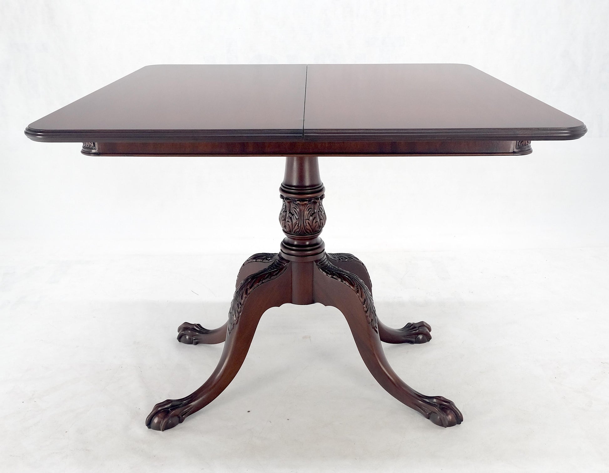 EstablishedLines Ball & Claw Chippendale Style Mahogany Expandable Flip Top Game Console Table