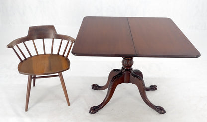 EstablishedLines Ball & Claw Chippendale Style Mahogany Expandable Flip Top Game Console Table