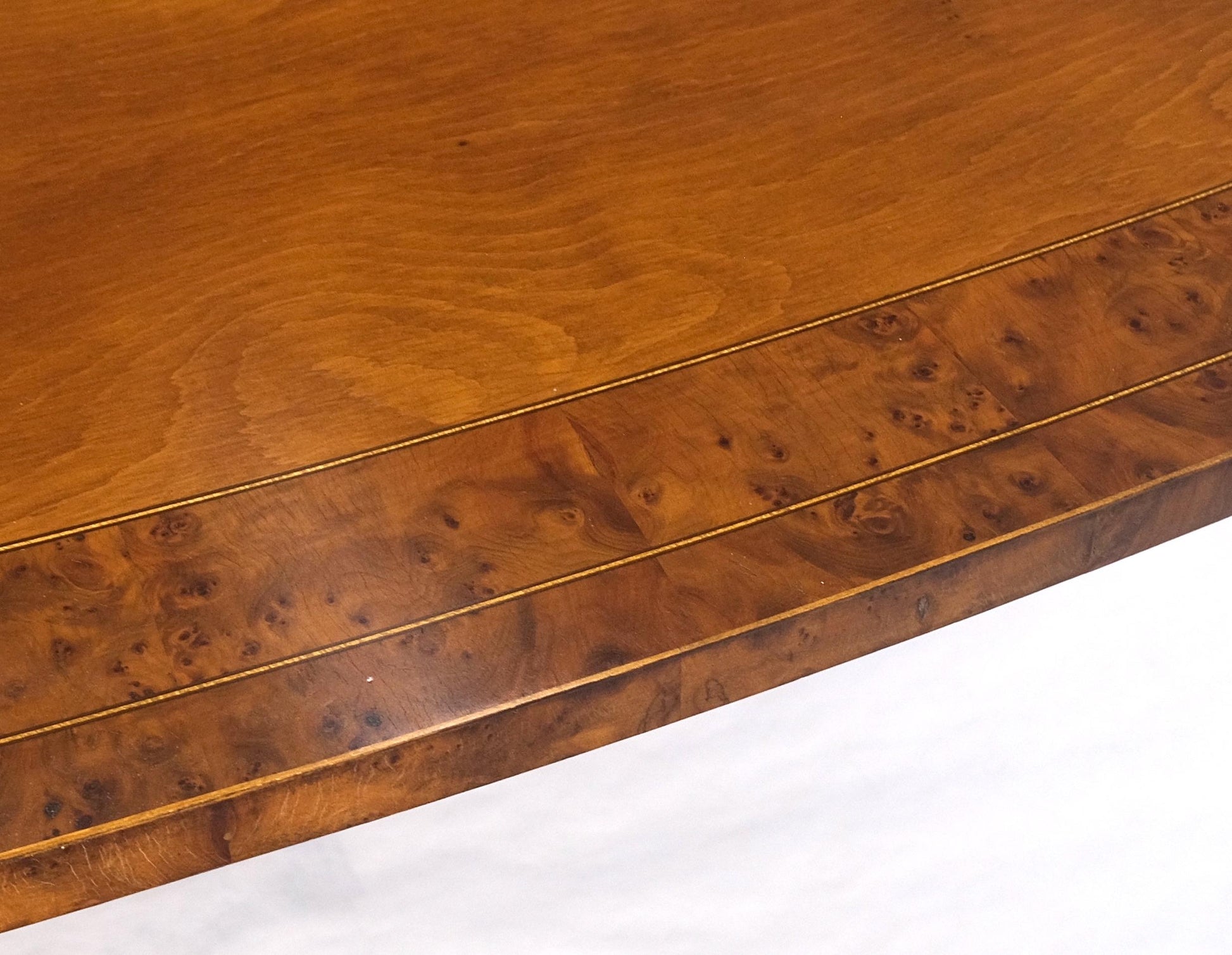 EstablishedLines Single Pedestal One Leaf Oval Banded Dining Table 8 Regency Chairs Set MINT!