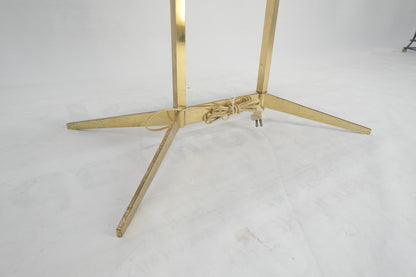 EstablishedLines Mid Century Modern All Solid Brass Rectangle End Table Floor Lamp McCobb Style