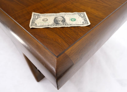 EstablishedLines Mid-Century Modern Long Walnut Bench Coffee Table by Lane
