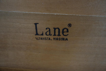 EstablishedLines Mid-Century Modern Long Walnut Bench Coffee Table by Lane