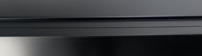 Pair Black Lacquer & Silver Fitted Drawers Flip Top Vanity Chest Dressers MINT!