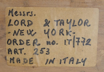 EstablishedLines Italian Parquet Burl Wood Bombe Style Compact Entry Chest of Drawers Dresser